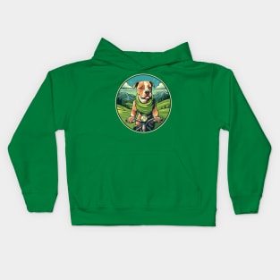 Pedal Power Amstaff: Cycling Companion Kids Hoodie